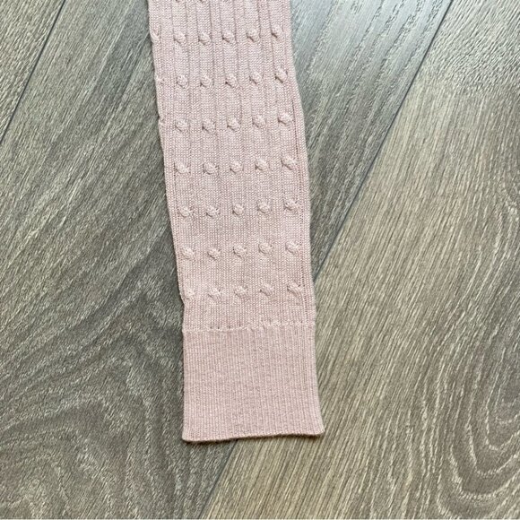 23 Vingt Trois Arrondissements Cable Knit Sweater Lightweight Pink Size 38 - Picture 10 of 13